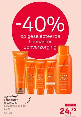 Pour Vous -40% op geselecteerde Lancaster zonverzorging aanbieding