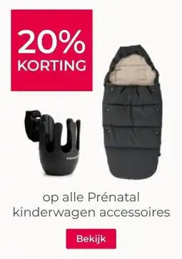 Prenatal 20% KORTING op alle Prénatal kinderwagen accessoires aanbieding