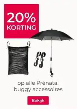 Prenatal 20% KORTING op alle Prénatal buggy accessoires aanbieding