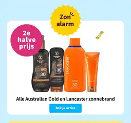 Plein.nl Alle Australian Gold en Lancaster zonnebrand aanbieding