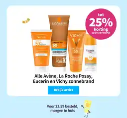 Plein.nl Alle Avène, La Roche Posay, Eucerin en Vichy zonnebrand aanbieding
