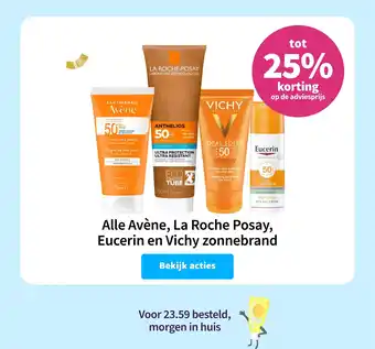 Plein.nl Alle Avène, La Roche Posay, Eucerin en Vichy zonnebrand aanbieding