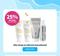 Plein.nl Alle Zarqa en Altruist zonnebrand aanbieding