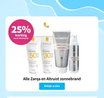 Plein.nl Alle Zarqa en Altruist zonnebrand aanbieding