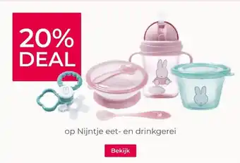 Prenatal 20% DEAL op Nijntje eet- en drinkgerei aanbieding