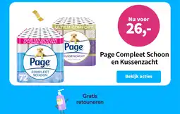 Plein.nl Page Compleet Schoon en Kussenzacht aanbieding