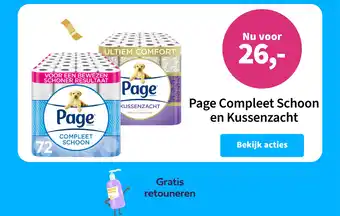 Plein.nl Page Compleet Schoon en Kussenzacht aanbieding