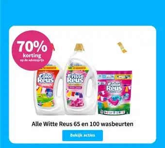 Plein.nl Alle Witte Reus 65 en 100 wasbeurten aanbieding