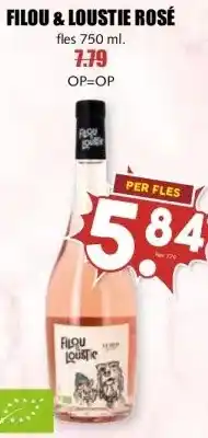 MCD Supermarkt FILOU & LOUSTIE ROSÉ aanbieding