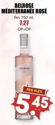 MCD Supermarkt BELROSE MÉDITERRANÉE ROSÉ aanbieding