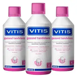 Plein.nl 3x Vitis Mondwater Gezond Tandvlees aanbieding