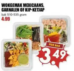 MCD Supermarkt WOKGEMAK MEXICAANS, GARNALEN OF KIP-KETJAP aanbieding