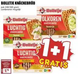 MCD Supermarkt BOLLETJE KNÄCKEBRÖD aanbieding