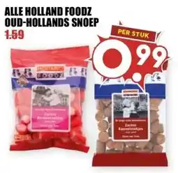 MCD Supermarkt ALLE HOLLAND FOODZ OUD-HOLLANDS SNOEP aanbieding