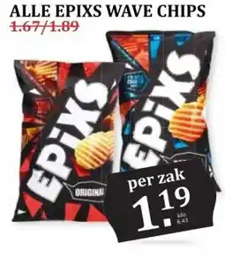 MCD Supermarkt ALLE EPIXS WAVE CHIPS aanbieding