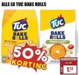 MCD Supermarkt ALLE LU TUC BAKE ROLLS aanbieding