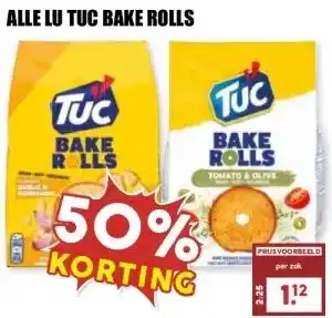 MCD Supermarkt ALLE LU TUC BAKE ROLLS aanbieding