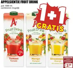 MCD Supermarkt APPELSIENTJE FRUIT DRINK aanbieding