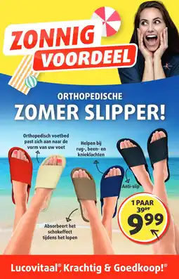 Lucovitaal ORTHOPEDISCHE ZOMER SLIPPER! aanbieding