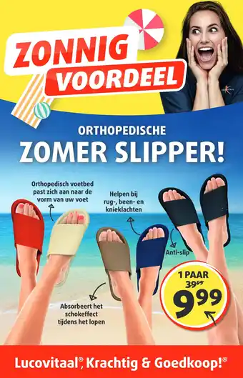Lucovitaal ORTHOPEDISCHE ZOMER SLIPPER! aanbieding