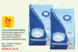 Maxi Zoo Catsan kattenbakvulling aanbieding