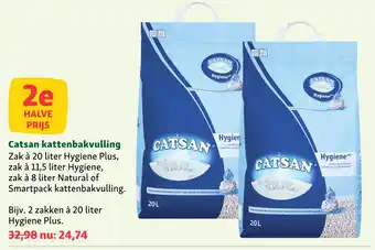 Maxi Zoo Catsan kattenbakvulling aanbieding