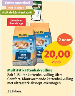 Maxi Zoo MultiFit kattenbakvulling aanbieding