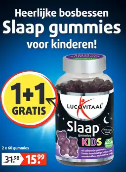 Lucovitaal Heerlijke bosbessen Slaap gummies aanbieding