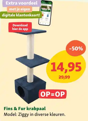 Maxi Zoo Fins & Fur krabpaal aanbieding