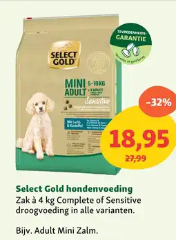 Maxi Zoo Select Gold hondenvoeding aanbieding