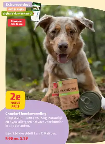 Maxi Zoo Grandorf hondenvoeding aanbieding