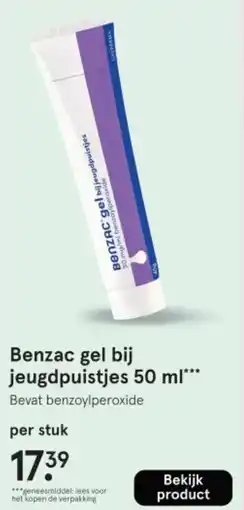 Etos Benzac gel bij jeugdpuistjes aanbieding