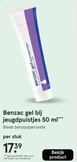 Etos Benzac gel bij jeugdpuistjes aanbieding