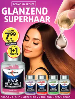 Lucovitaal Leave-in serum GLANZEND SUPERHAA aanbieding