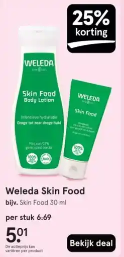 Etos Weleda Skin Food aanbieding