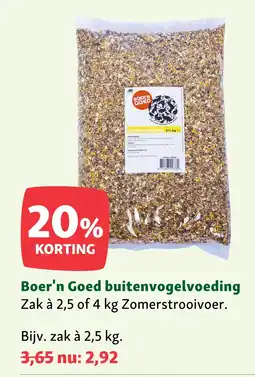 Maxi Zoo Boer'n Goed buitenvogelvoeding aanbieding