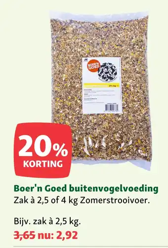 Maxi Zoo Boer'n Goed buitenvogelvoeding aanbieding