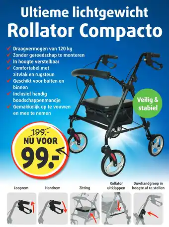 Lucovitaal Rollator Compacto aanbieding