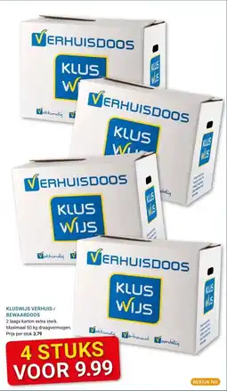 Kluswijs KLUSWIJS VERHUIS-/ BEWAARDOOS aanbieding