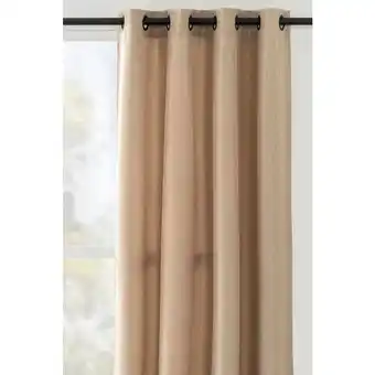Leen Bakker Gordijn Mila - lichtbruin - 140x280 cm (1 stuk) aanbieding