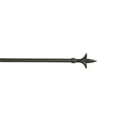 Leen Bakker Gordijnroede 120cm zwart metaal - Ø16mm (1209076) aanbieding