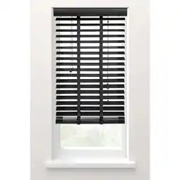 Leen Bakker Fenstr jaloezie hout 50 mm zwart - 60x130 cm aanbieding