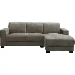 Leen Bakker Bank Aberdeen met chaise longue rechts - Cremona - grijs aanbieding