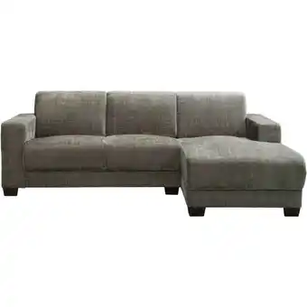 Leen Bakker Bank Aberdeen met chaise longue rechts - Cremona - grijs aanbieding