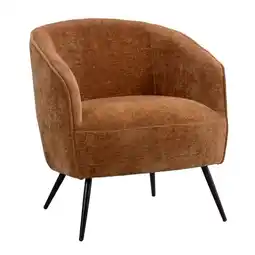 Leen Bakker Fauteuil Carlton - stof - bruin aanbieding