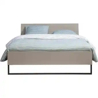 Leen Bakker Bed Dex - kiezel - 140x200 cm aanbieding