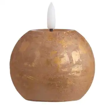 Leen Bakker LED-kaars Bal - goudkleur - Ø8 cm aanbieding