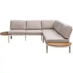 Leen Bakker Loungebank Soulac - zand - 81x243x71,5 cm aanbieding