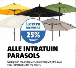 Intratuin ALLE INTRATUIN PARASOLS aanbieding