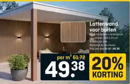 Hubo Lattenwand voor buiten aanbieding